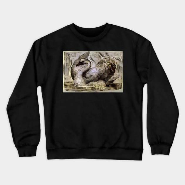 Swan Crewneck Sweatshirt by Donkeh23